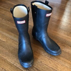 Men’s HUNTER Original Rain Boots, Black, Size 11